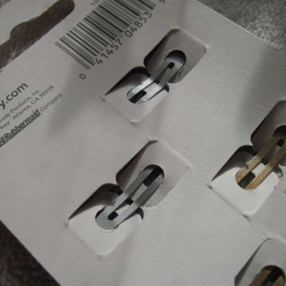 4 Goody Fashionow Triangle Glittery Epoxy Covered Metal Hair Snap Clips Glitter - Picture 9 of 13